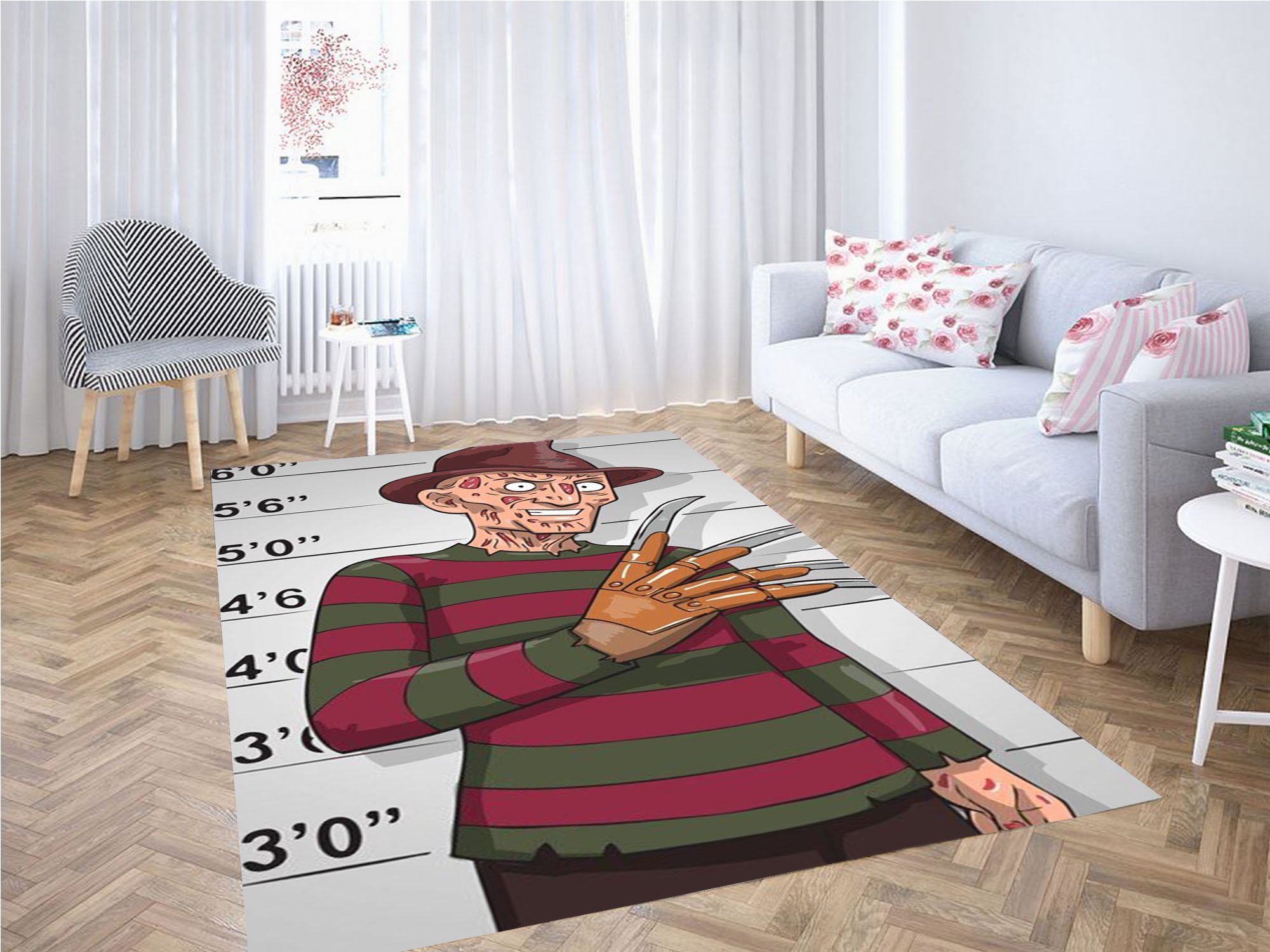 Freddy Krueger Wallpaper Carpet Rug -  Chussin | Home Decor Easily