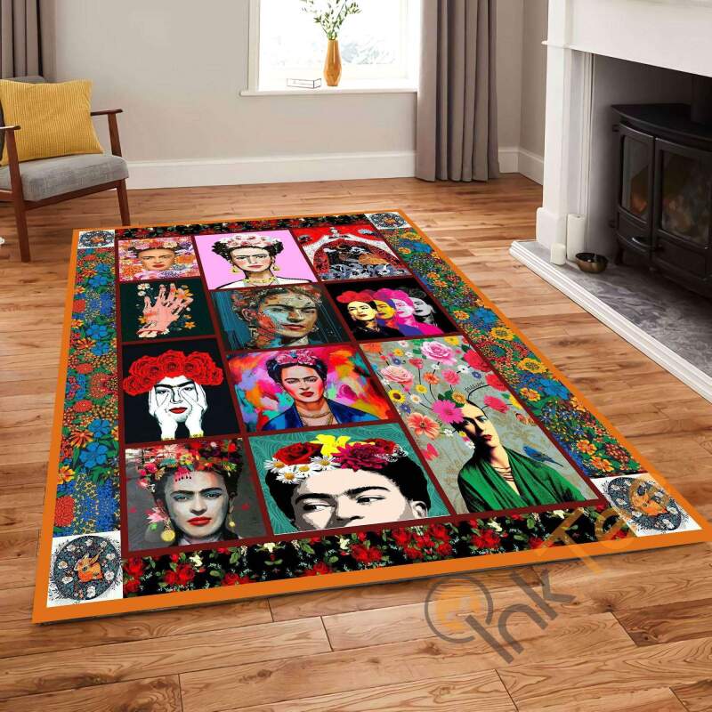 Frida Kahlo Zapotec Punch Needle Kitchen Bedroom Children Rug - Chussin | Home Decor Easily
