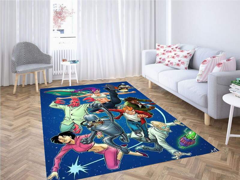Futurama Wallpaper Carpet Rug -  Chussin | Home Decor Easily
