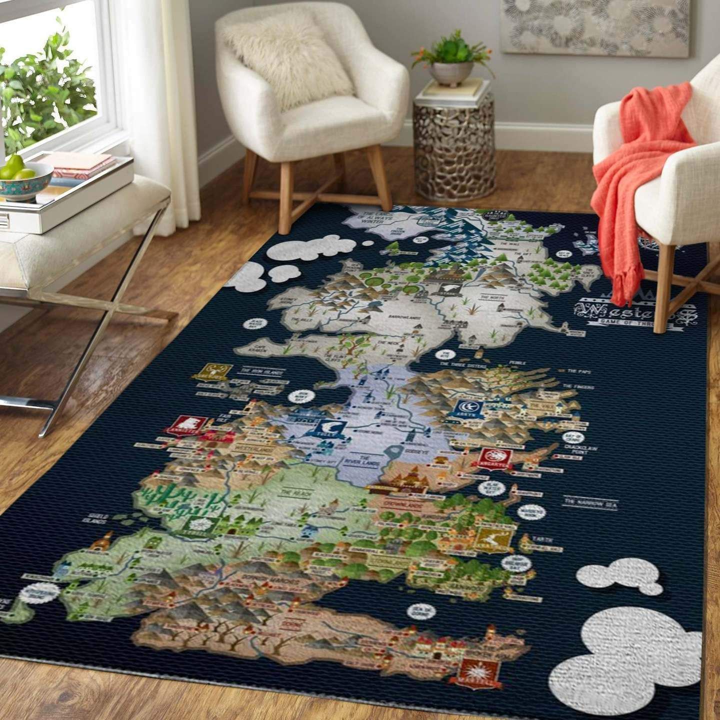 Game Of Thrones Westeros Map Rug Area Chussin | Home Decor Easily