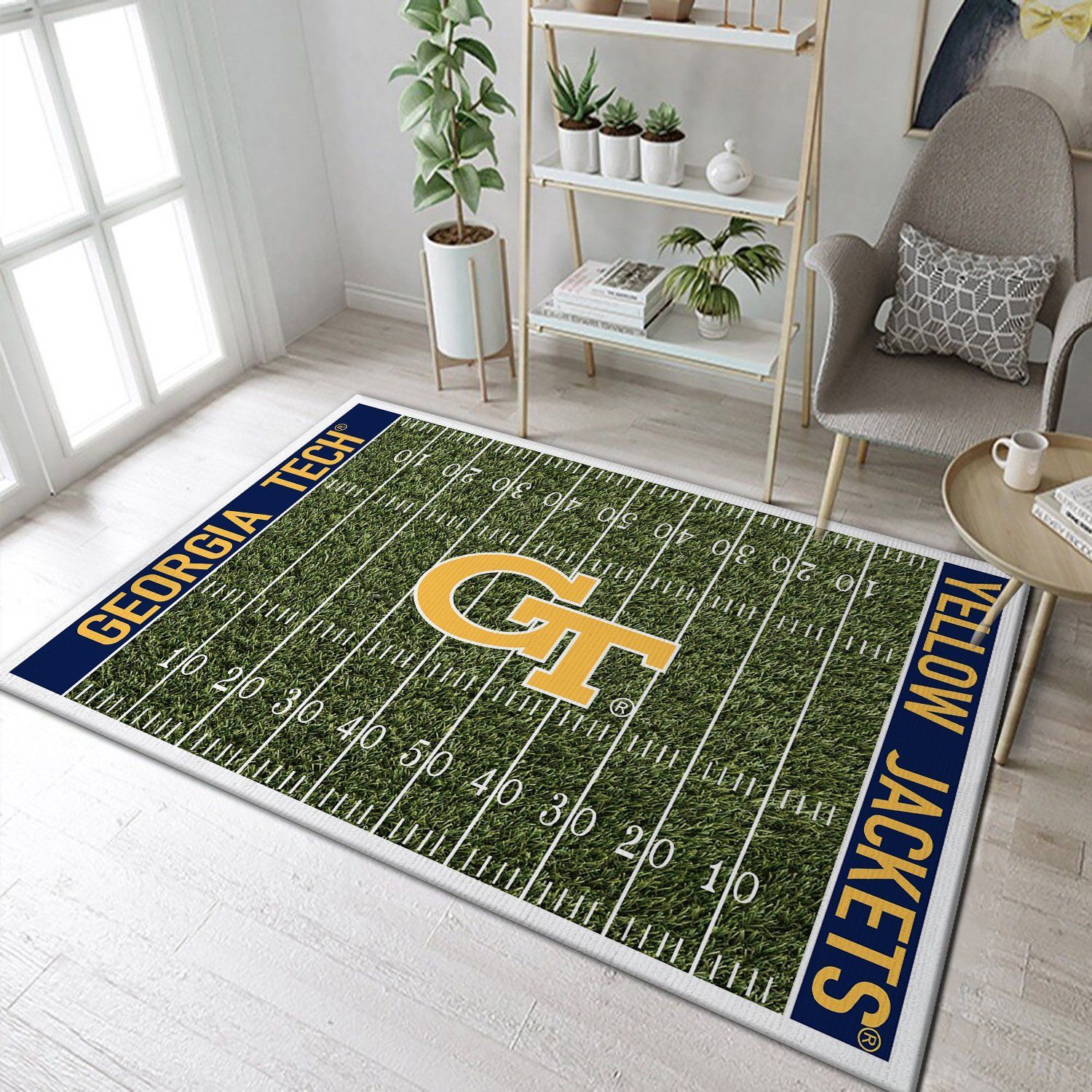 Georgia Tech Yellow Jackets NFL Rug – Custom Size And Printing -  Chussin | Home Decor Easily