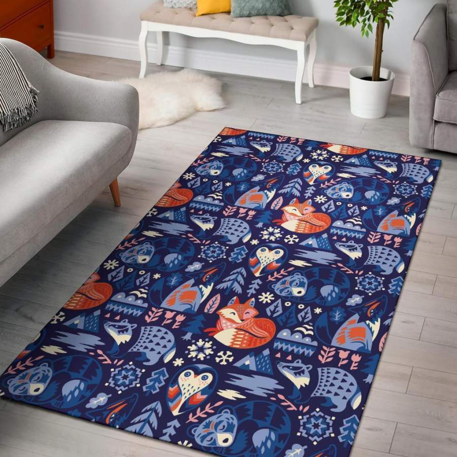 Ghibli Doodle Pattern Area Rug  Chussin | Home Decor Easily