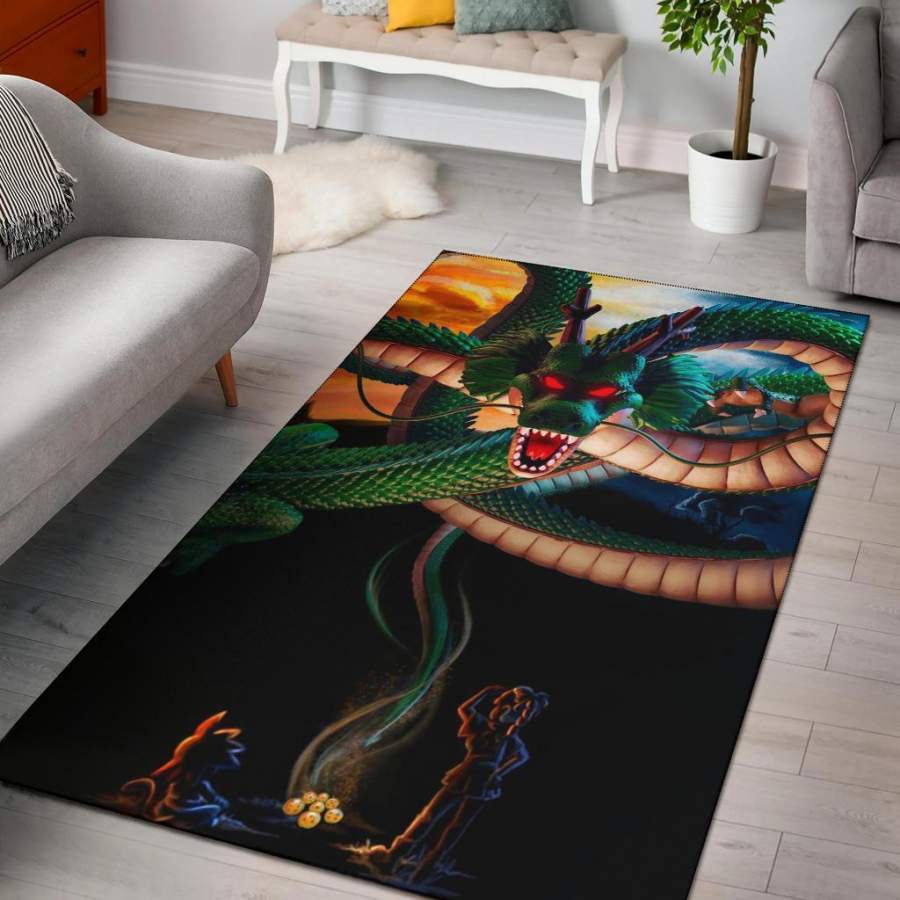 Goku Bulma Shenron 3D Area Rug  Chussin | Home Decor Easily
