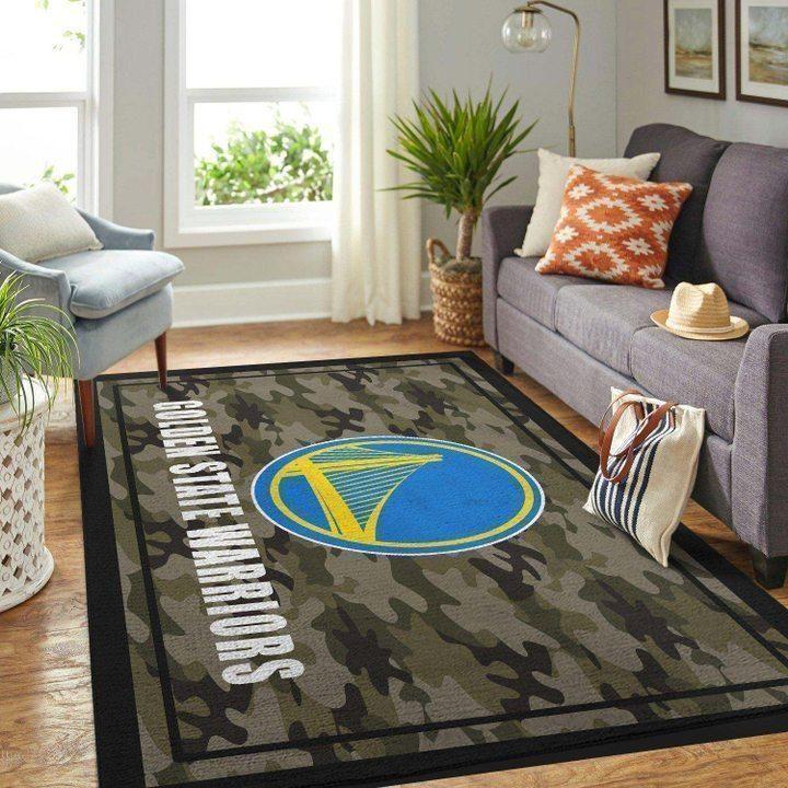 Golden State Warriors Area Rug Nba Basketball Team Logo V5556  Chussin | Home Decor Easily