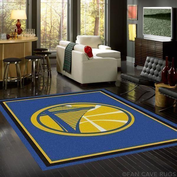 Golden State Warriors Area Rug Nba Basketball Team Logo V5560 | Home Decor Easily