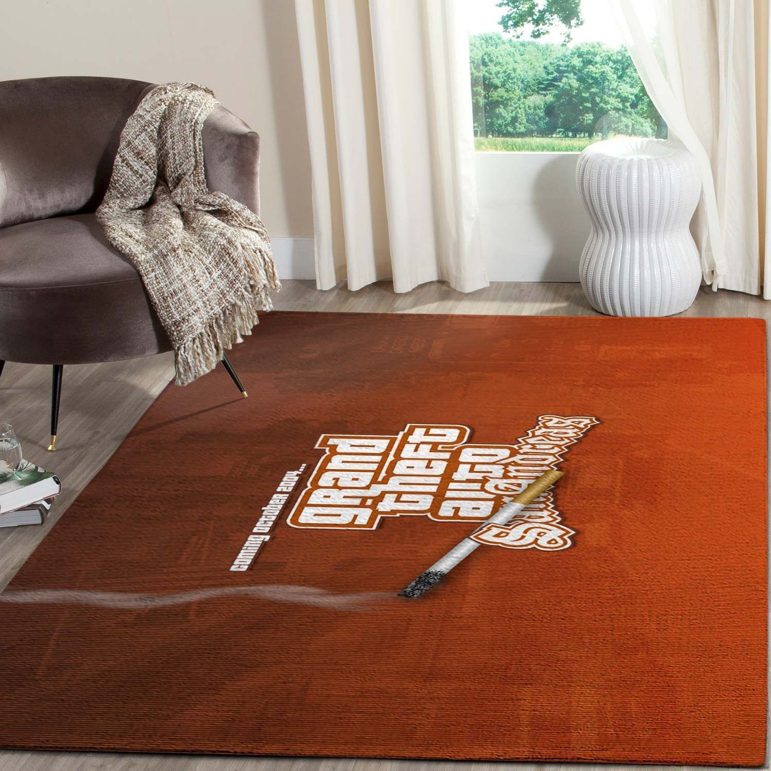Gr Theft Auto San reas Logo Gaming Area Rugs Fn161235  Chussin | Home Decor Easily
