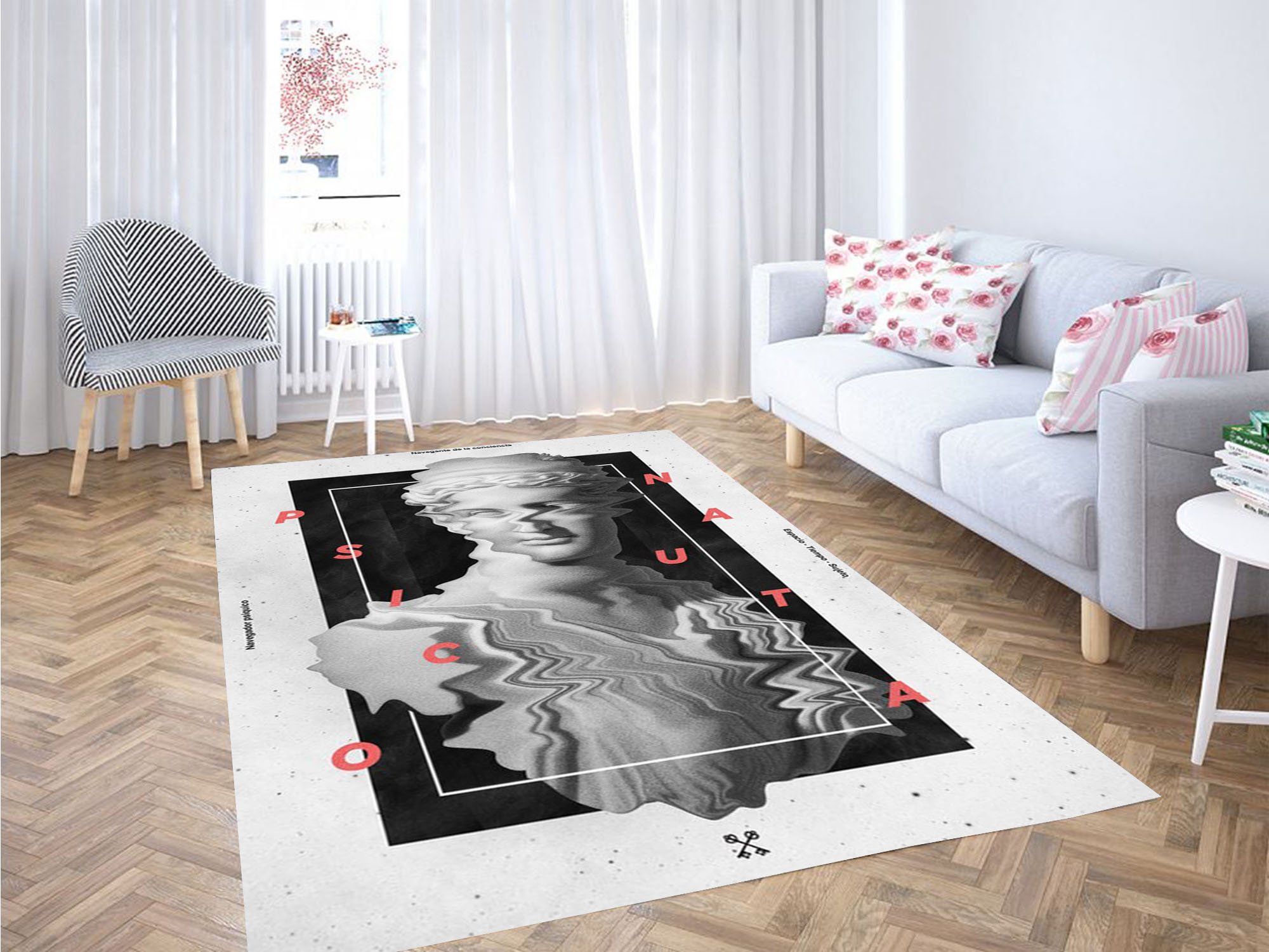 Graphic Wallpaper Carpet Rug - Chussin | Home Decor Easily
