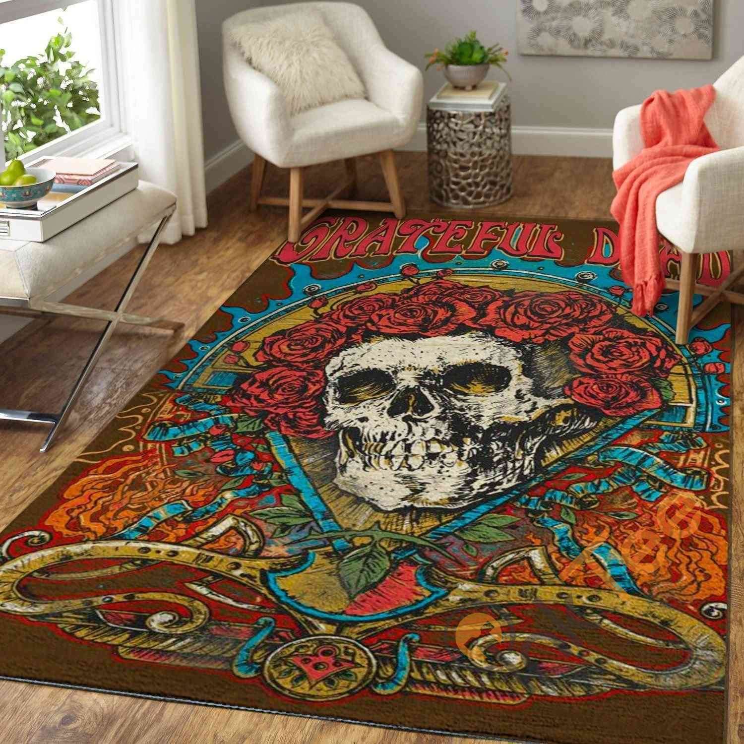 Grateful Dead Area Rug - Chussin | Home Decor Easily