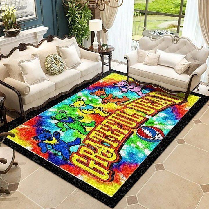 Grateful Dead Area Rug Music Ofd 190911 Area  Chussin | Home Decor Easily