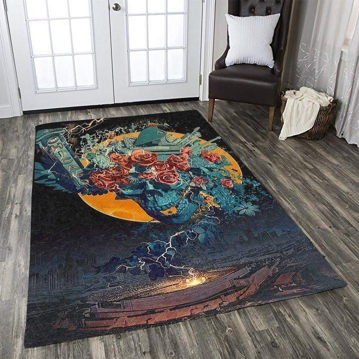 Grateful Dead Area Rug Music Ofd 19110115 Area  Chussin | Home Decor Easily