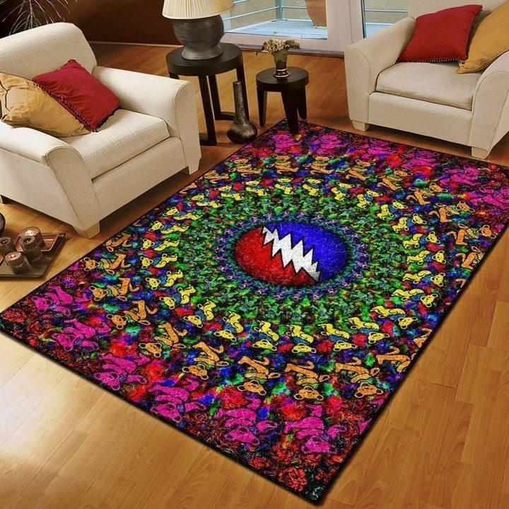 Grateful Dead Area Rug Music Ofd 19110120 Area Chussin | Home Decor Easily