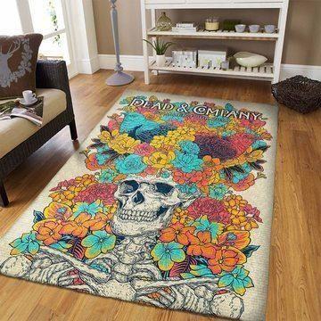 Grateful Dead Area Rug Music Ofd 1911013 Area  Chussin | Home Decor Easily