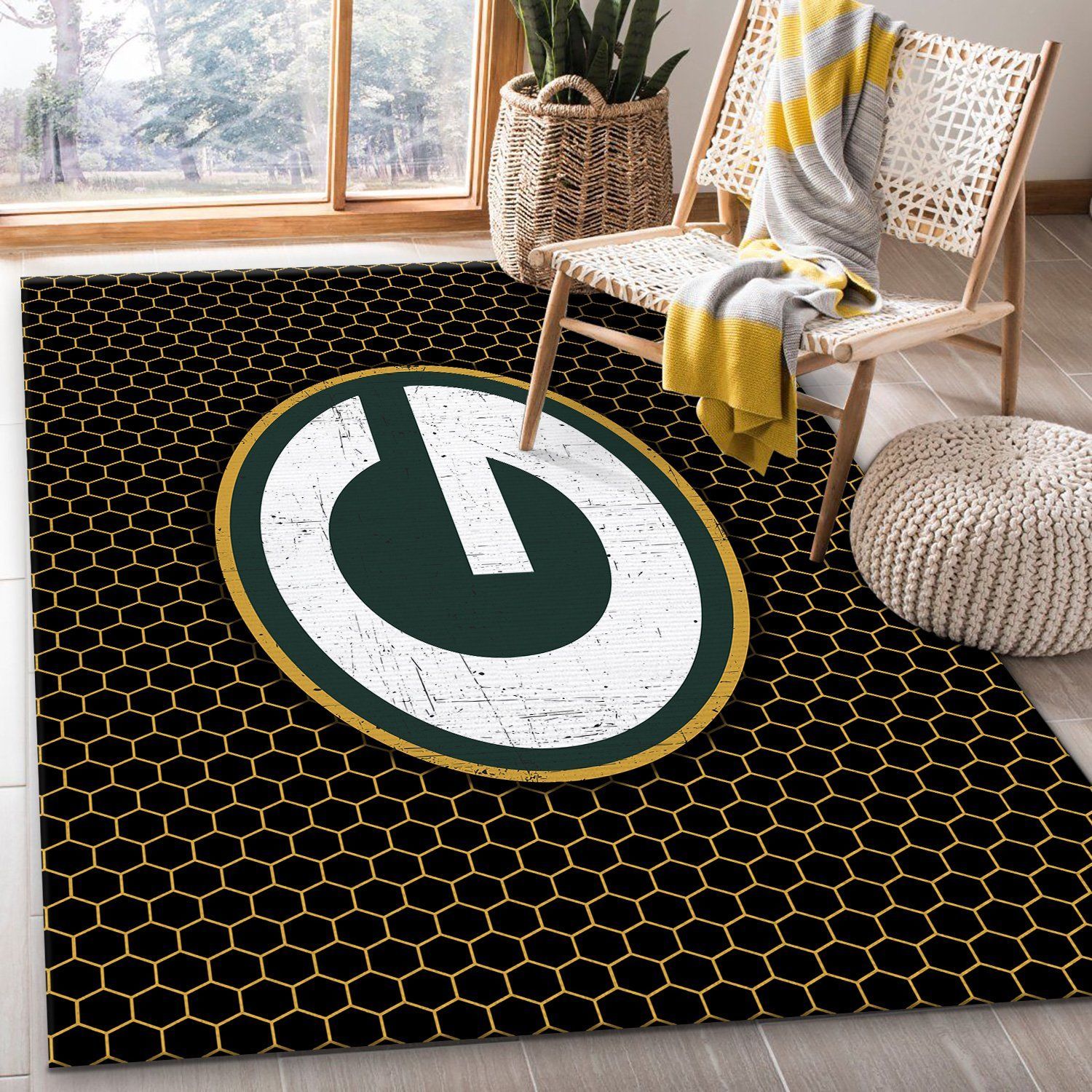 Green Bay Packers Nfl Rug – Custom Size And Printing - Chussin | Home Decor Easily
