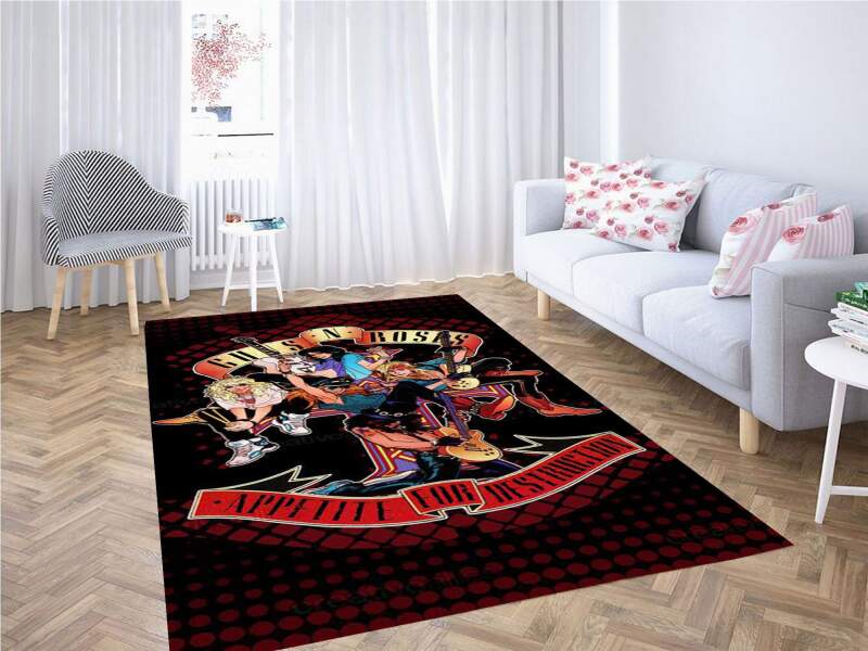 Guns N Roses Wallpaper Carpet Rug -  Chussin | Home Decor Easily