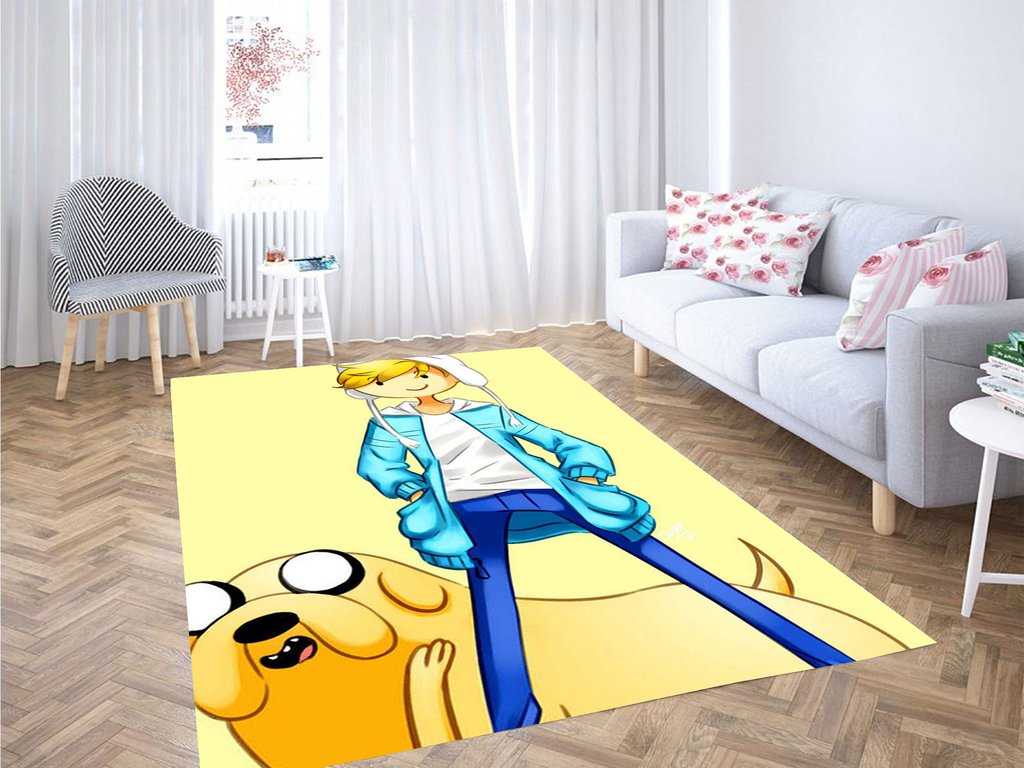 Handsome Finn Adventure Time Living Room Modern Carpet Rug -  Chussin | Home Decor Easily