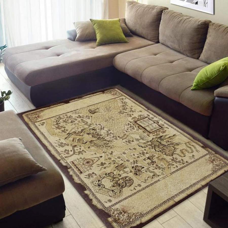 Hary Potter Map Area Rug Bedroom  Chussin | Home Decor Easily