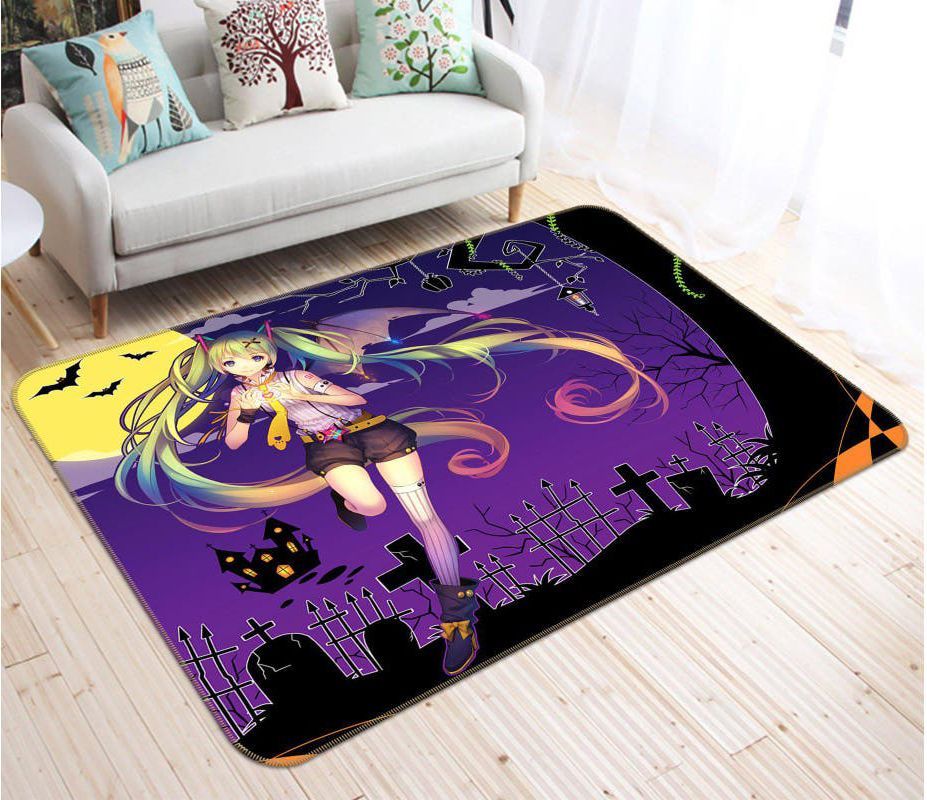 Hatsune Miku Anime 49 Area Rug And  Chussin | Home Decor Easily