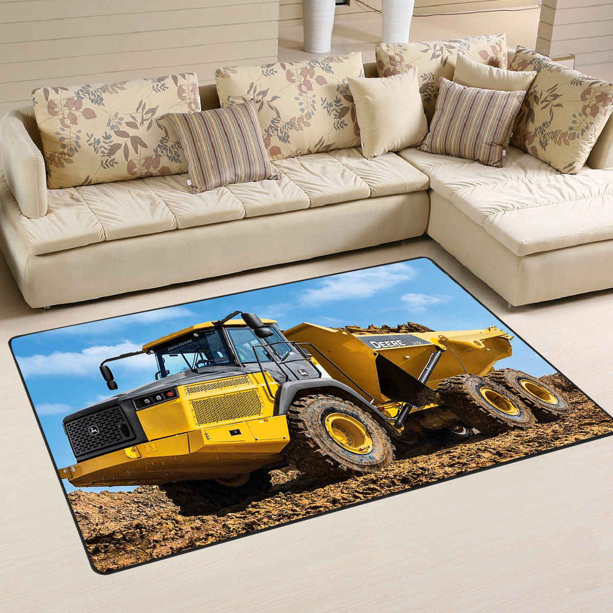 Heavy Equipment Area Rug -  Chussin | Home Decor Easily