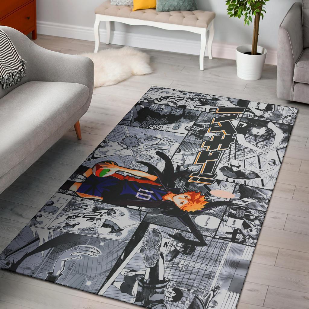 Hinata Haikyuu Manga Area Rug -  Chussin | Home Decor Easily