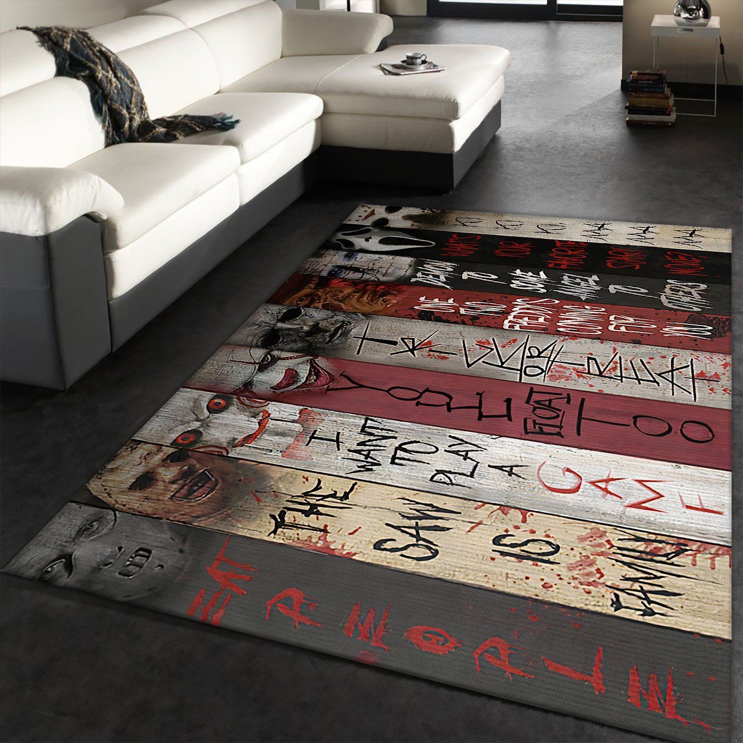 Horror Rug – Custom Size And Printing -  Chussin | Home Decor Easily