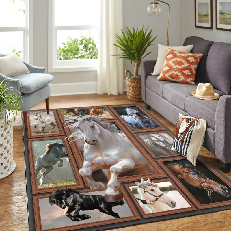 Horse Quilt Mk Carpet Area Rug -  Chussin | Home Decor Easily