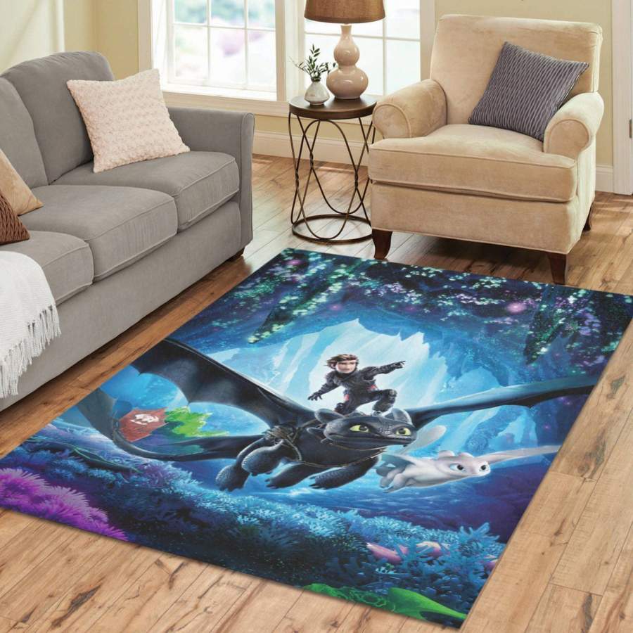 How To Train Your Dragon Area Rug Movie Ofd 101119  Chussin | Home Decor Easily