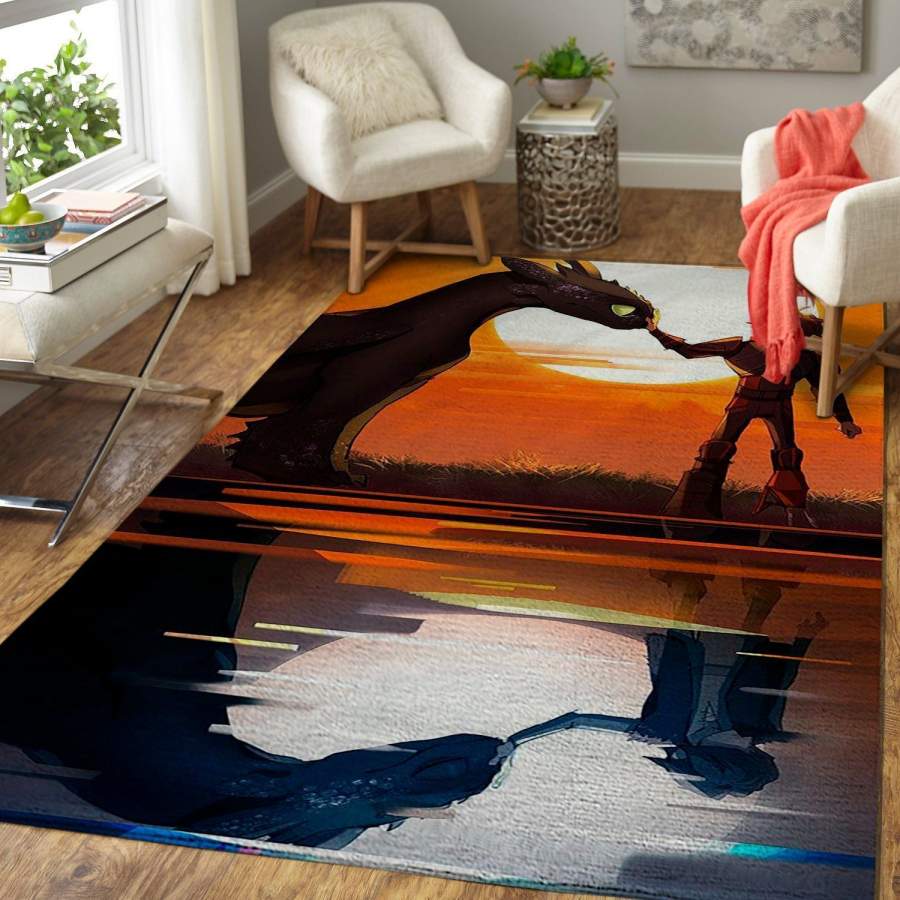 How To Train Your Dragon Area Rug Movie Ofd 190904  Chussin | Home Decor Easily