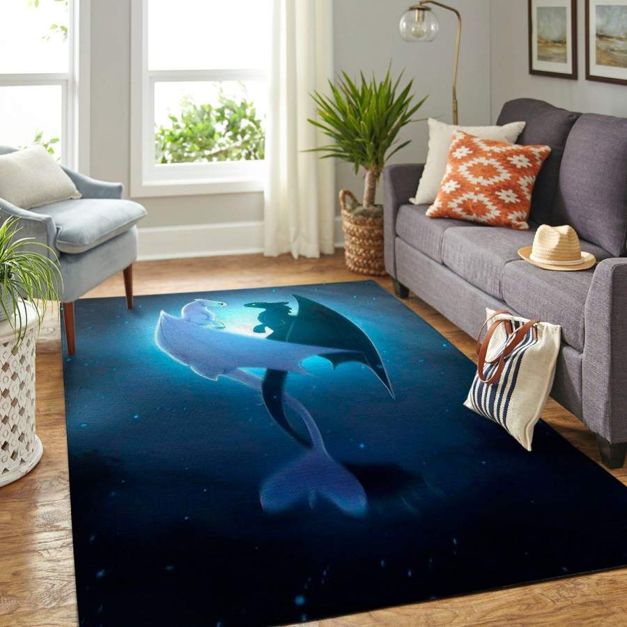 How To Train Your Dragon Movie Area Rug Movie Ofd 190902  Chussin | Home Decor Easily