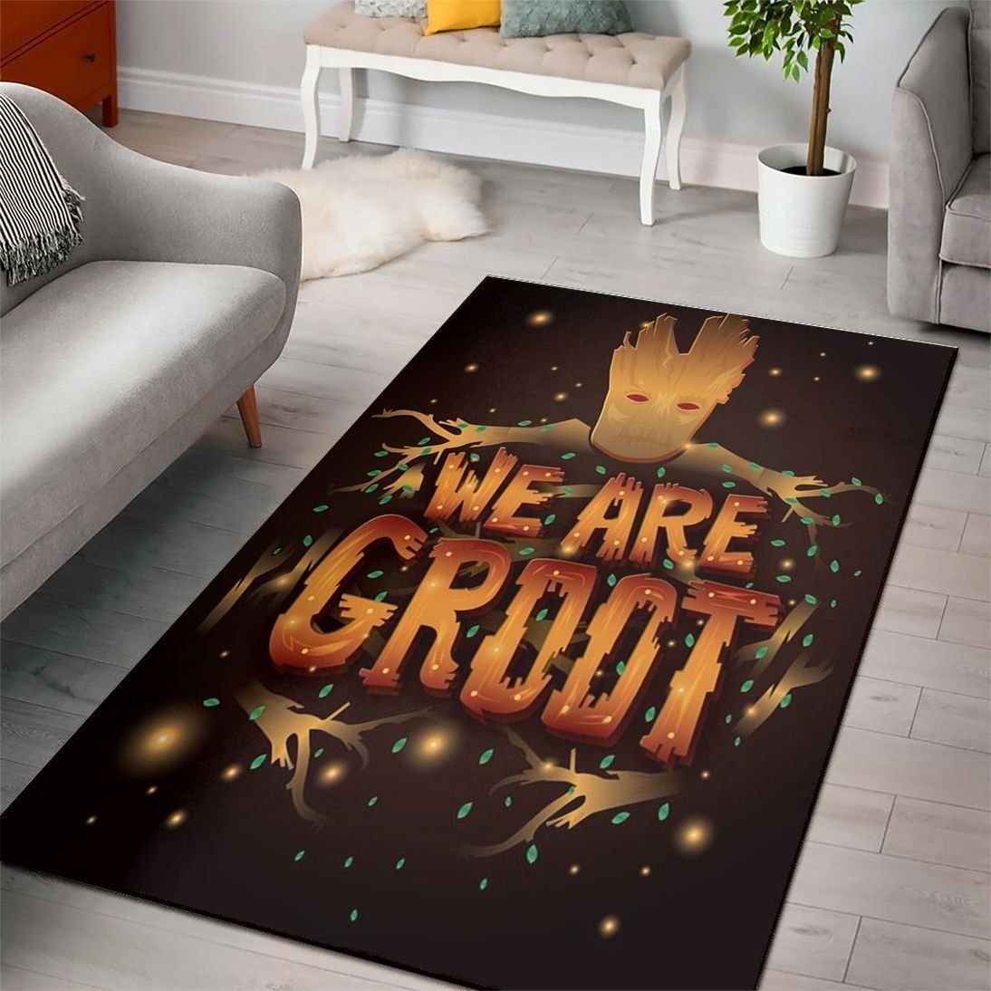 I Am Groot Guardians Of The Galaxy Marvel Superhero Movies Area Rugs  Chussin | Home Decor Easily