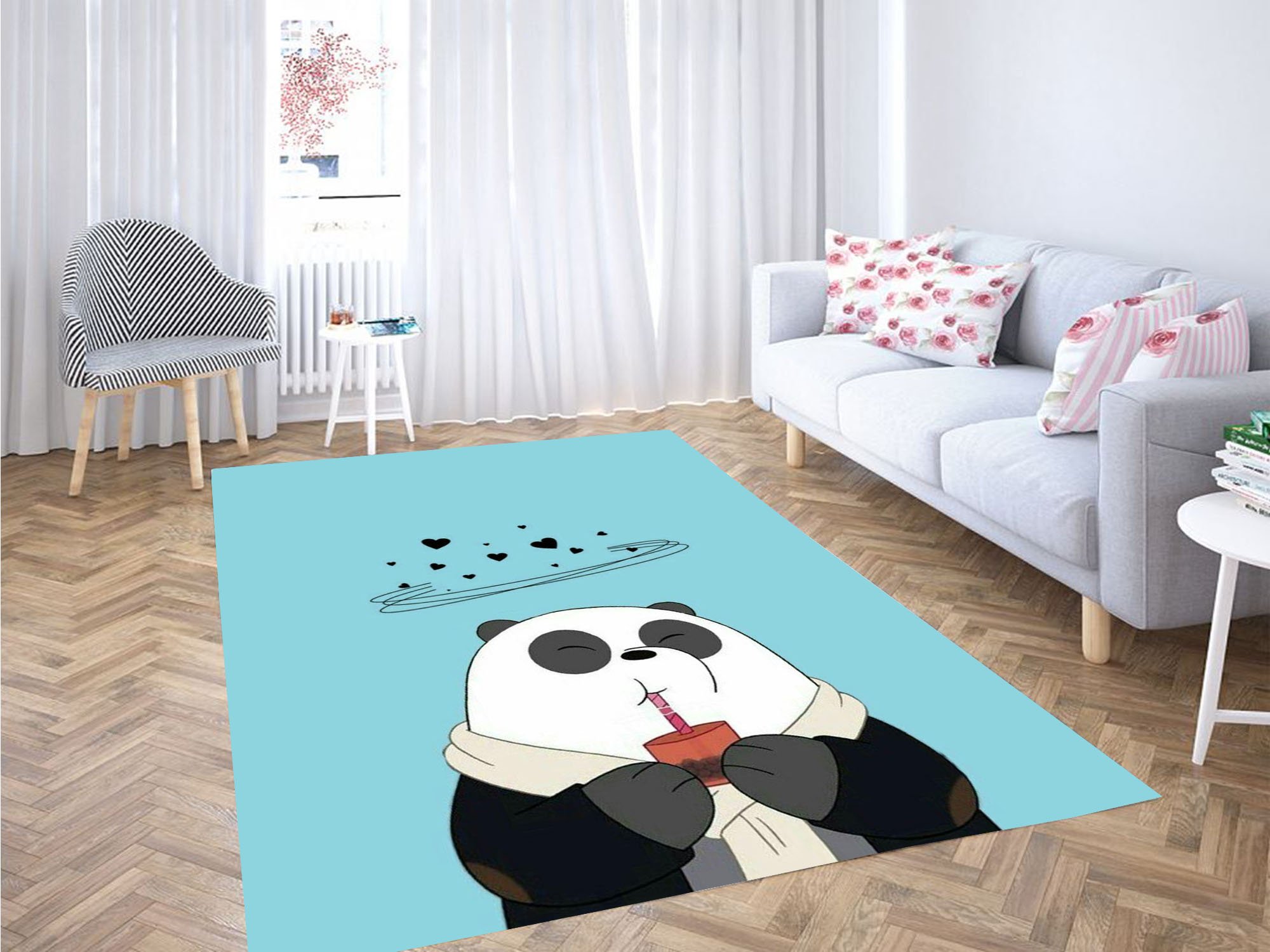 Ice Bear Eating Carpet Rug -  Chussin | Home Decor Easily