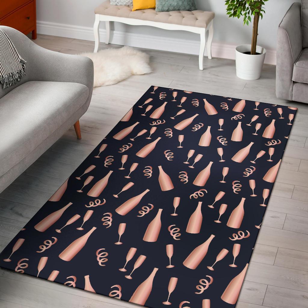 Ice Skate Pattern Print Area Rug  Chussin | Home Decor Easily