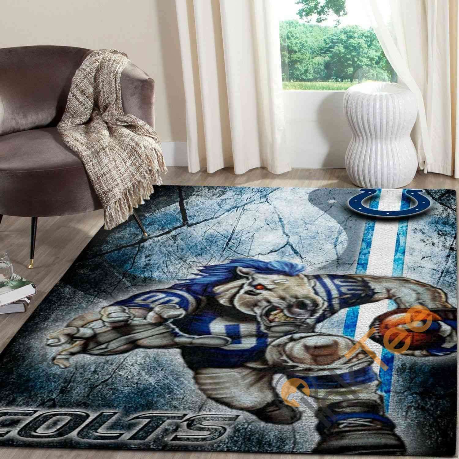 Indianapolis Colts Area Rug -  Chussin | Home Decor Easily