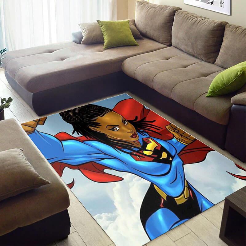 Inspired African Beautiful Afro Lady Themed Room Rug -  Chussin | Home Decor Easily