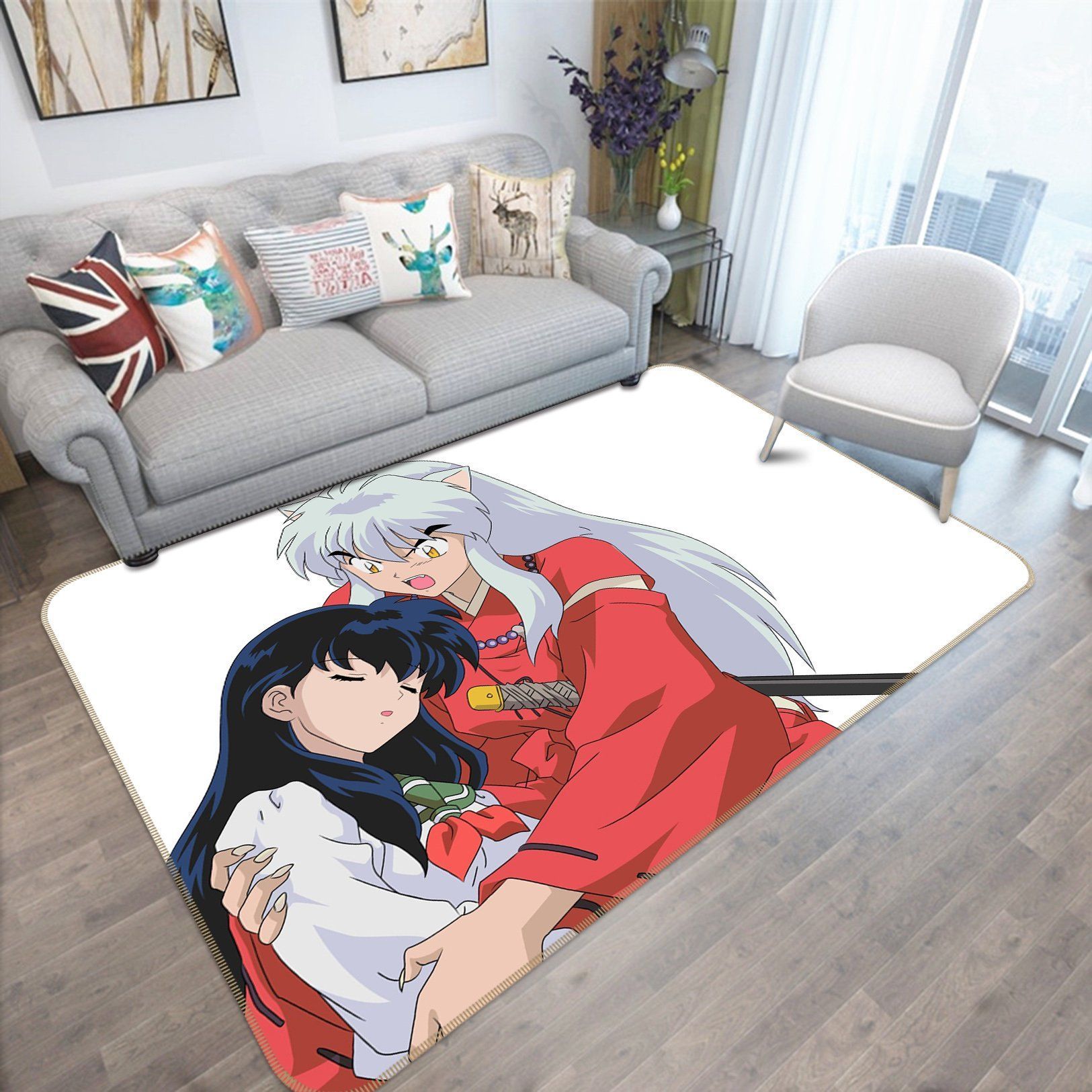 Inuyasha Anime 20 Area Rug And  Chussin | Home Decor Easily