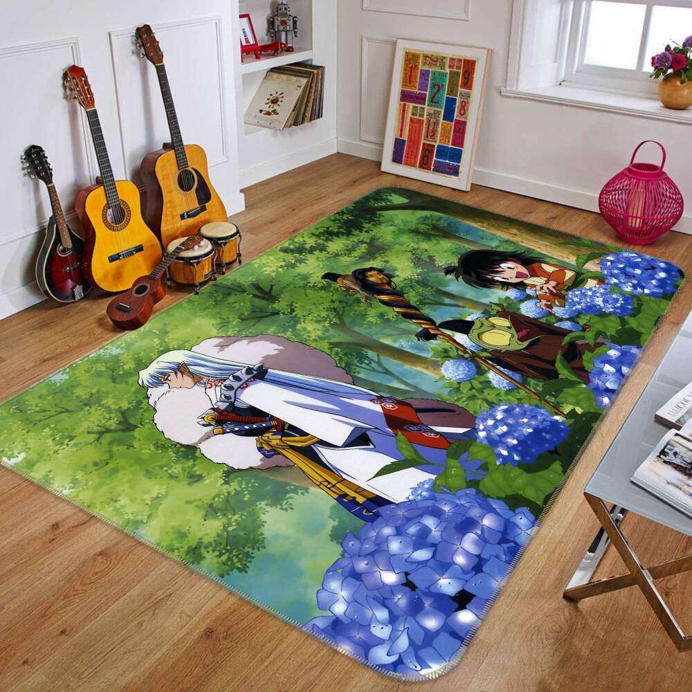 Inuyasha Anime 24 Area Rug And  Chussin | Home Decor Easily