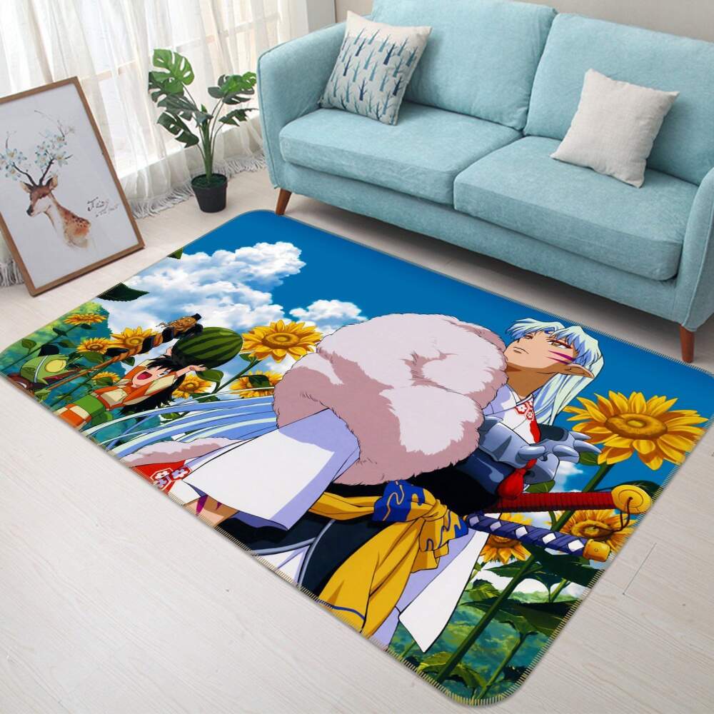 Inuyasha Anime 8 Area Rug And  Chussin | Home Decor Easily