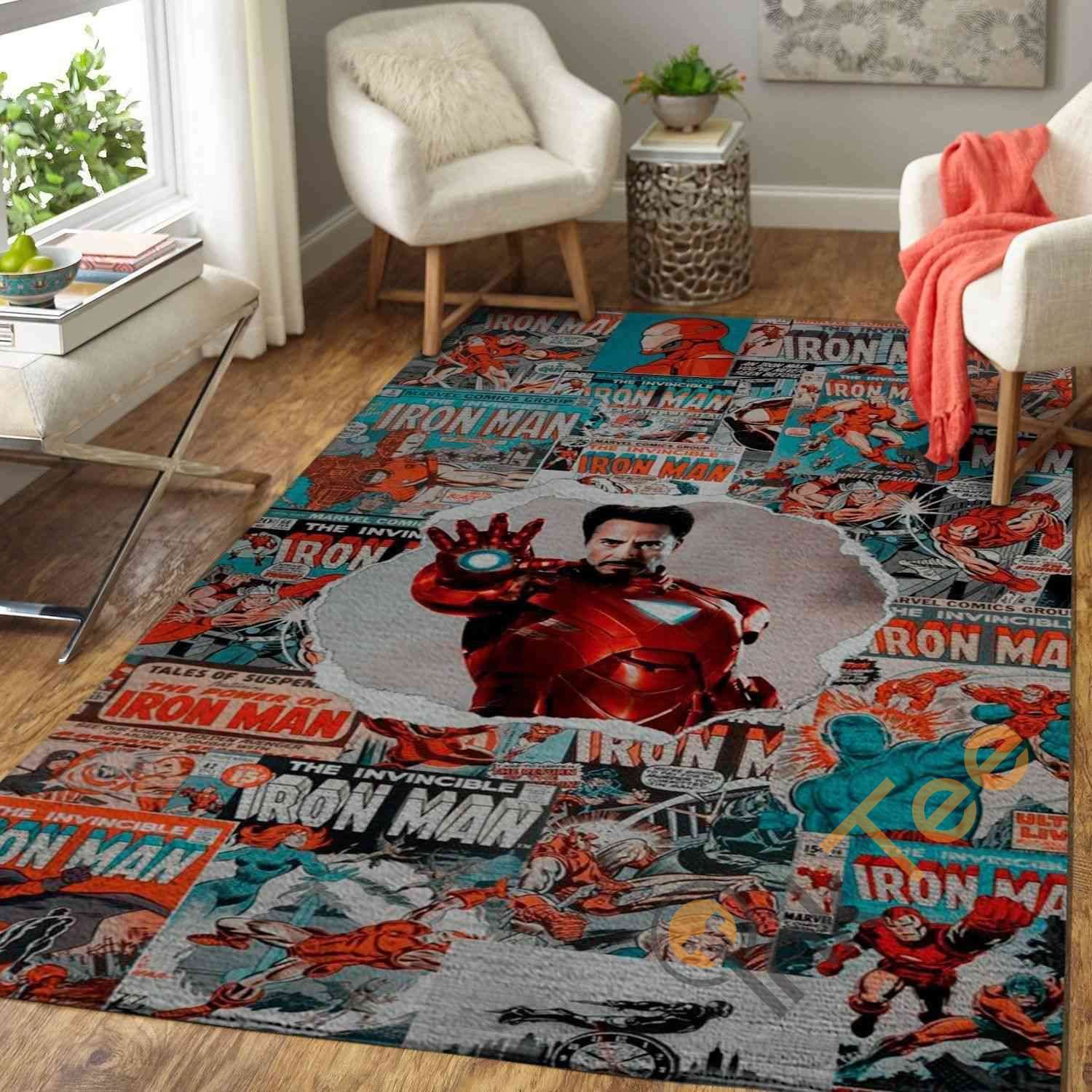 Iron Man Area Rug -  Chussin | Home Decor Easily