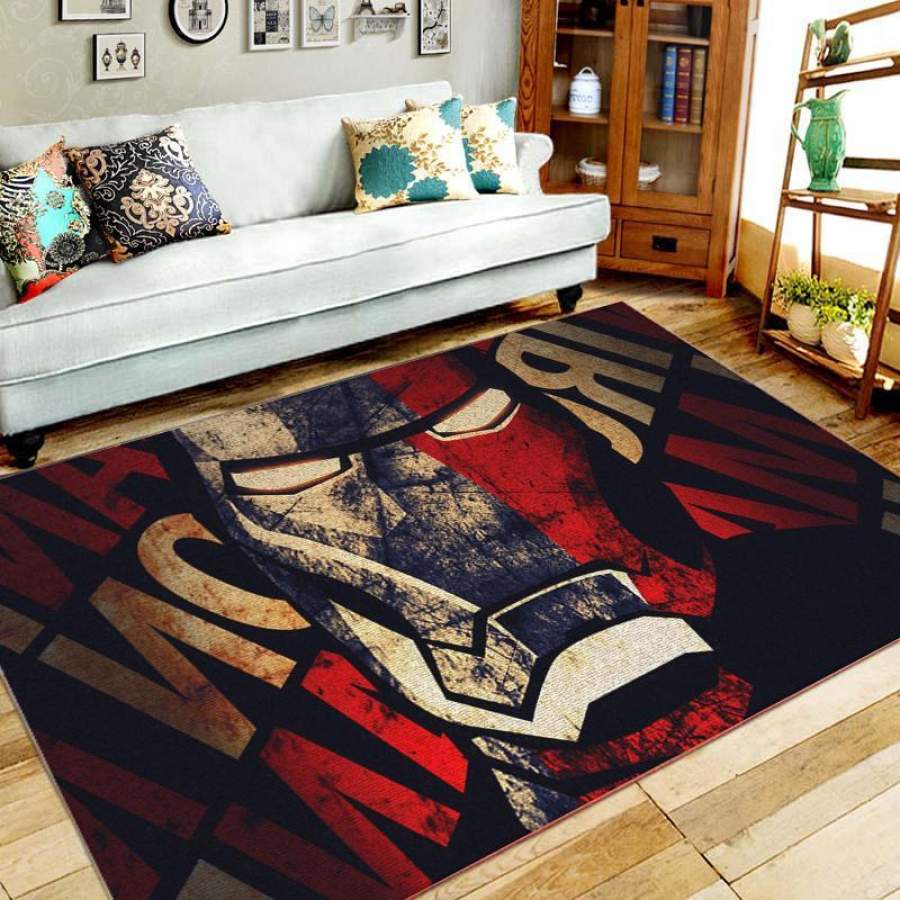 Iron Man Area Rug Bedroom  Chussin | Home Decor Easily
