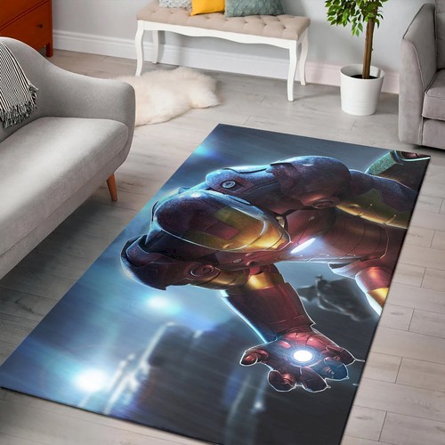 Iron Man Movies Rain Comics Marvel Comics Rug  Chussin | Home Decor Easily