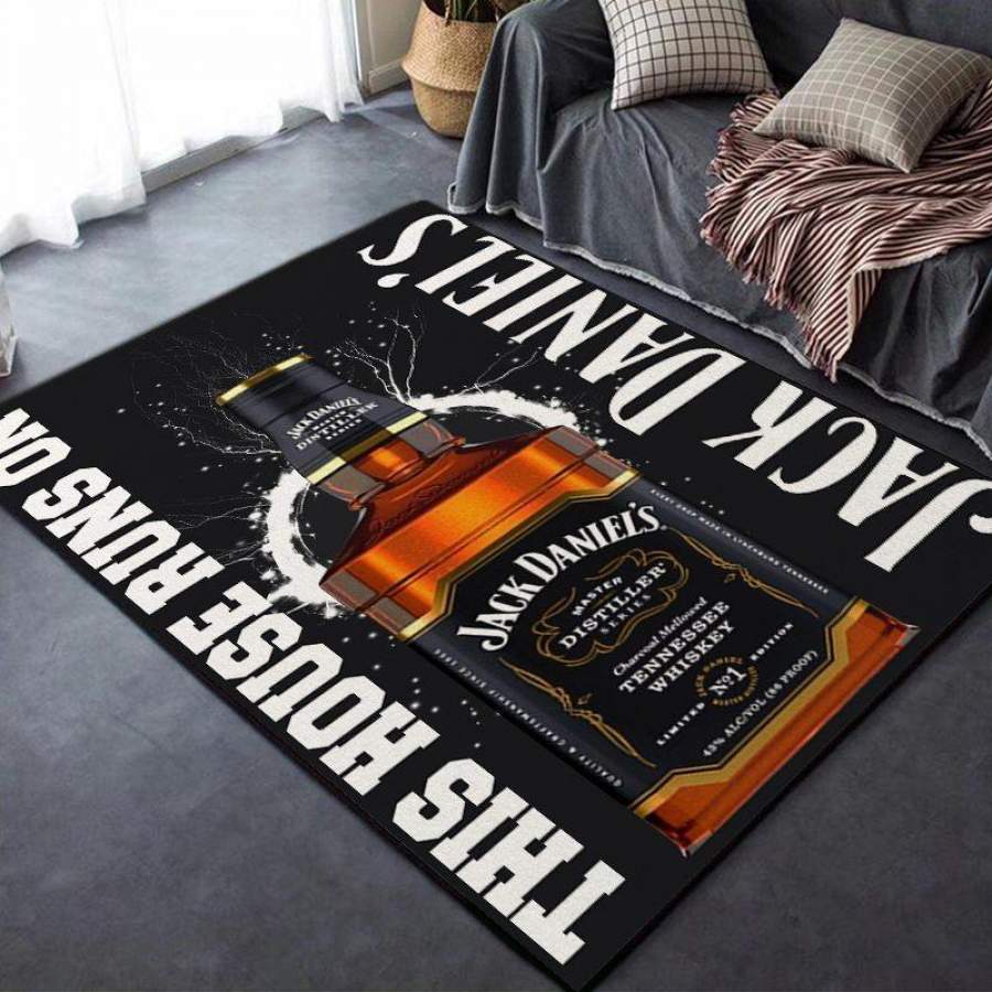Jack Daniel Christmas Giftarea Rug  Chussin | Home Decor Easily