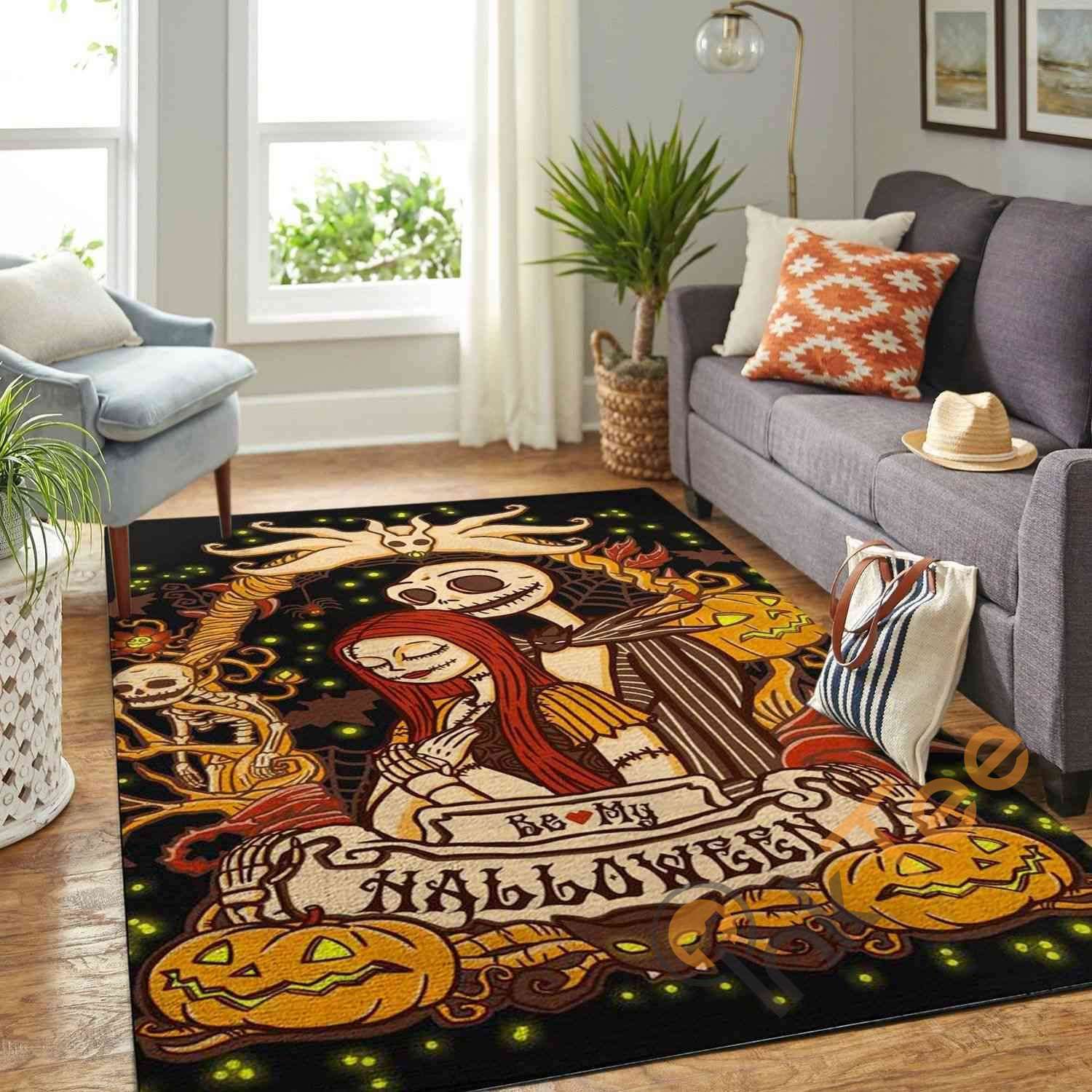 Jack Sally The Nightmare Before Christmas Halloween Area Rug -  Chussin | Home Decor Easily