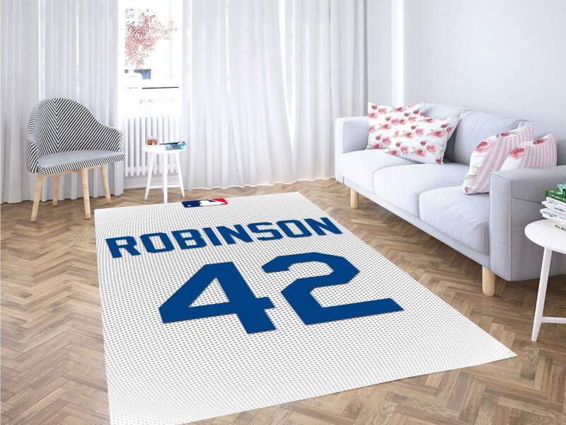 Jackie Robinson Carpet Rug -  Chussin | Home Decor Easily