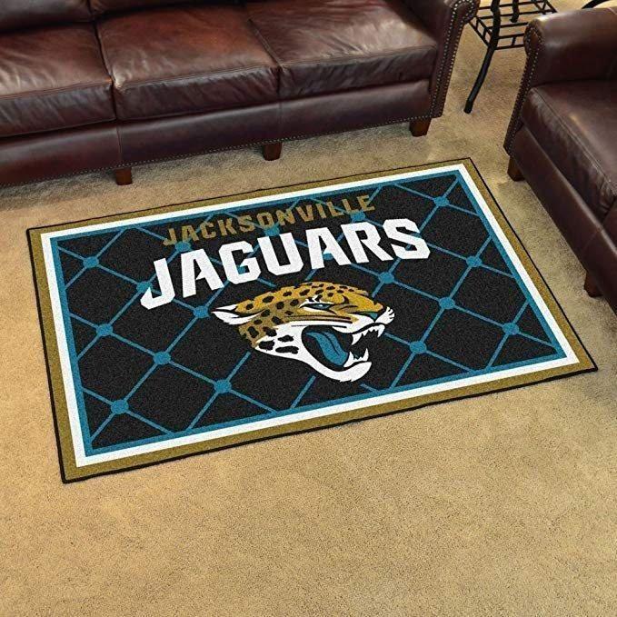Jacksonville Jaguars Rug Football  Chussin | Home Decor Easily