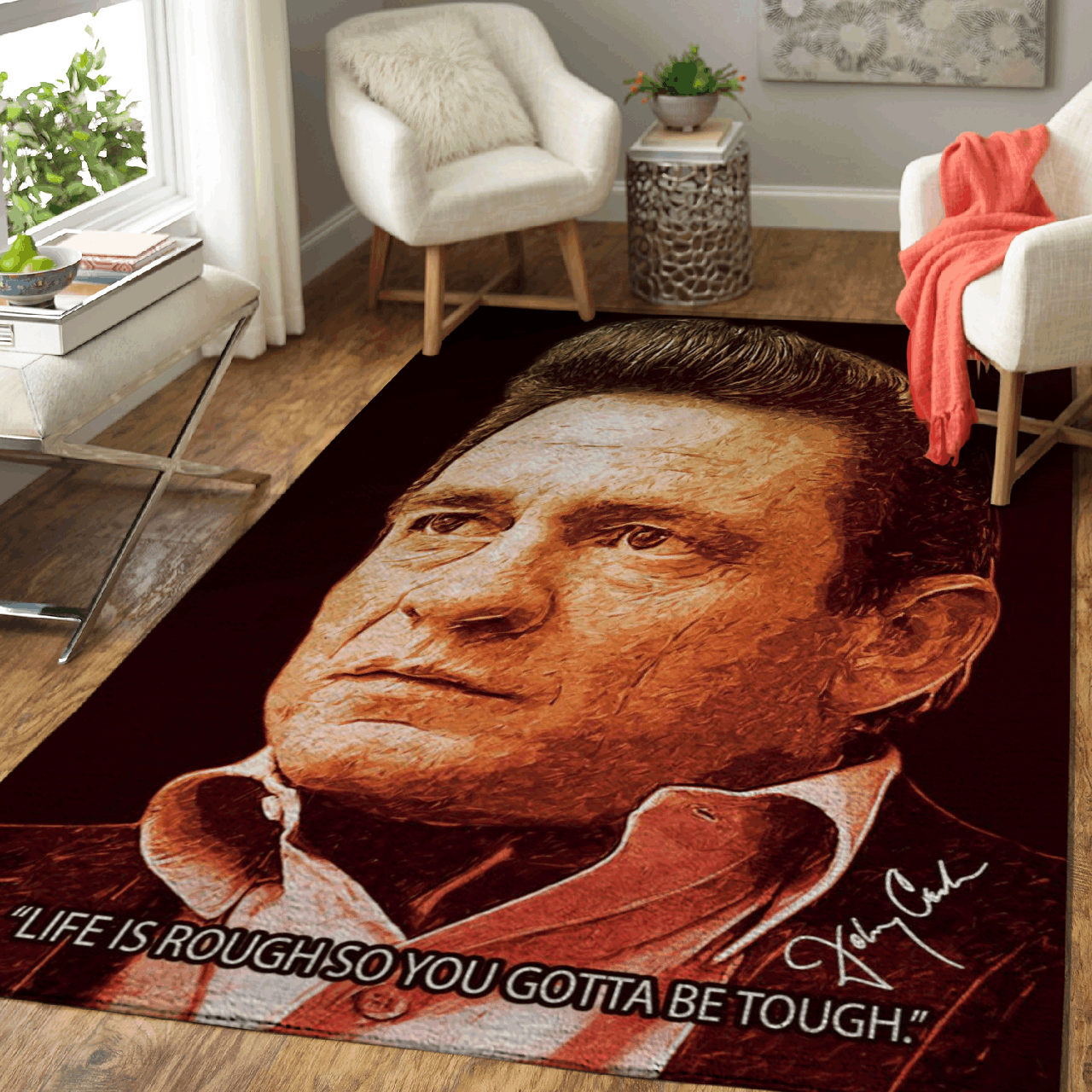 Johnny Cash Quotes Country Music Life Is Rough So You Gotta Be Tough Area  Chussin | Home Decor Easily