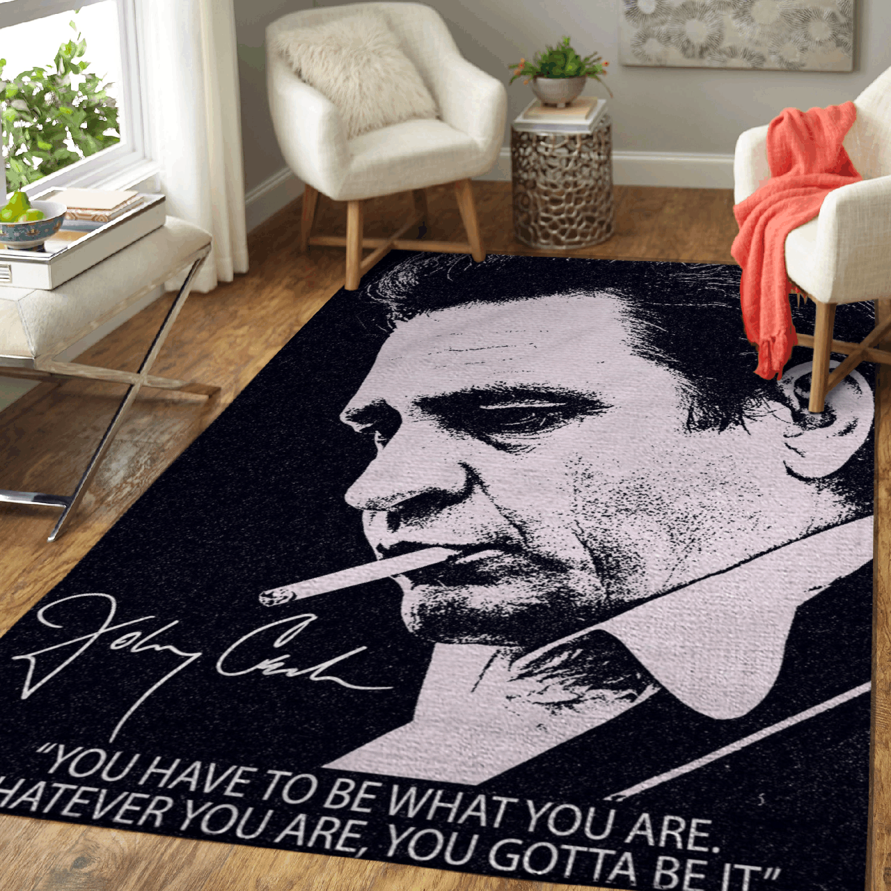 Johnny Cash Singer Quotes You Have To Be What You Are Art Area  Chussin | Home Decor Easily