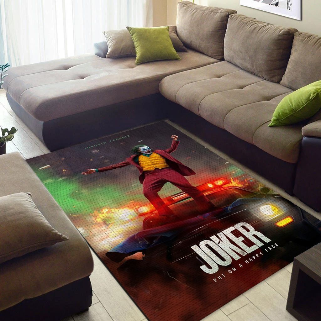 Joker Joaquin Phoenix 006 Area Rug  Chussin | Home Decor Easily