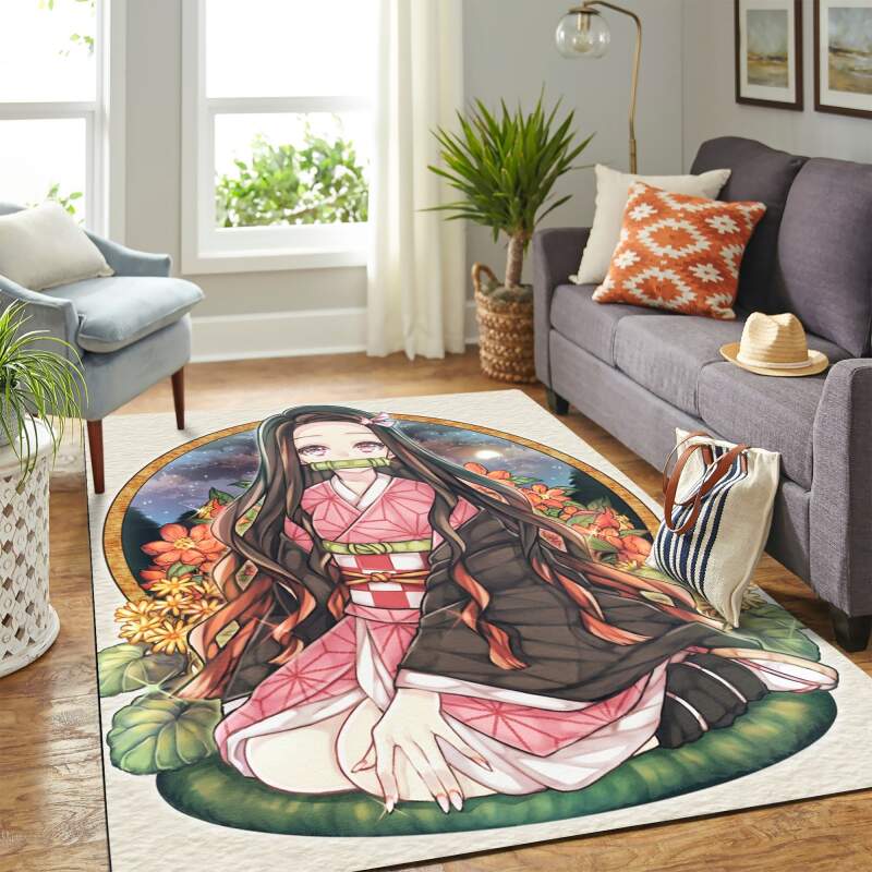 Kamado.nezuko Art Carpet Floor Area Rug -  Chussin | Home Decor Easily