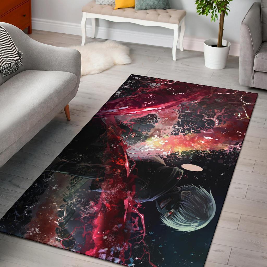 Kaneki Tokyo Ghoul Area Rug -  Chussin | Home Decor Easily
