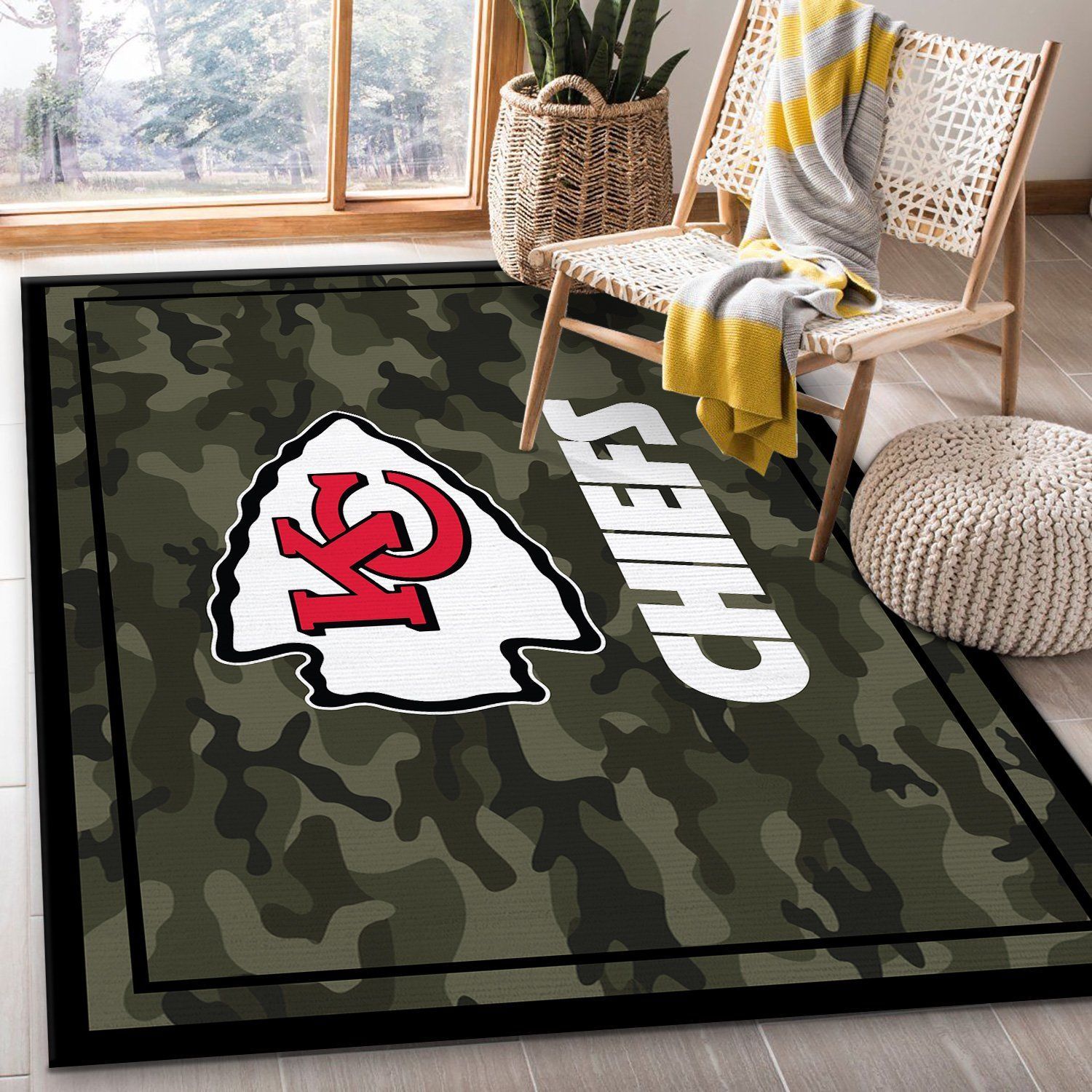 Kansas City Chiefs NFL Rug – Custom Size And Printing -  Chussin | Home Decor Easily
