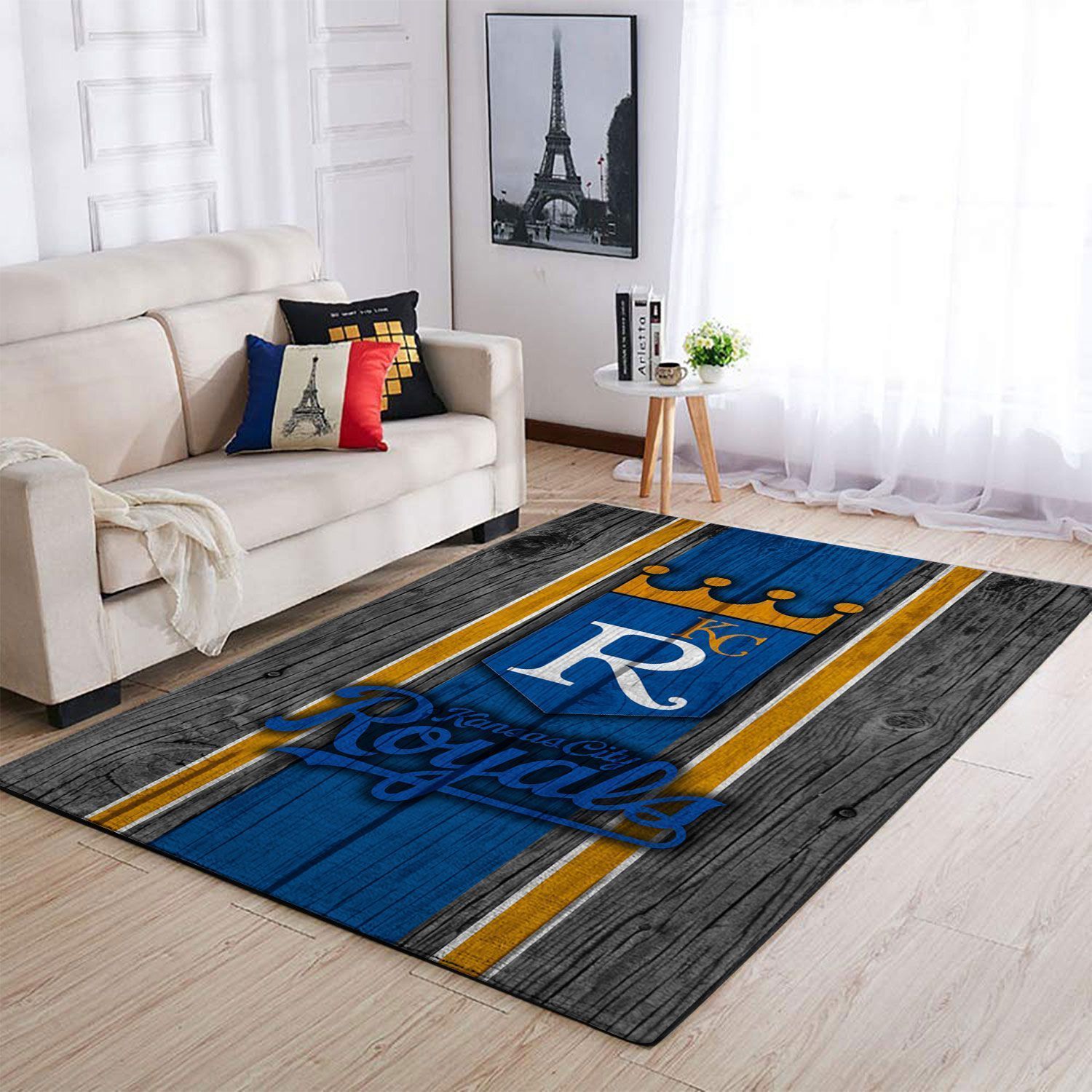 Kansas City Royals Mlb Area Rugs Baseball Team Logo Wooden Style  Chussin | Home Decor Easily